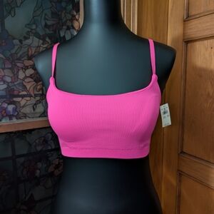 Aerie Hot Pink Ribbed Bralette